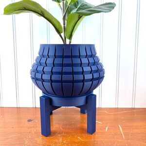 Ivane Indoor Planter Pot w/ Drainage Hole and Drip Tray, Houseplants